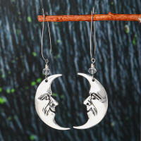 Pendientes De Luna Vintage Para Mujer Color Oro Asimétricos Estilo Étnico Accesorios De Joyería De Alta Calidad Para Fiestas De Vacaciones - details 9