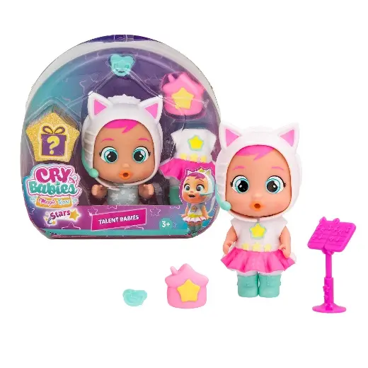 BEBÉS LLORONES LÁGRIMAS MÁGICAS Talent Daisy - mini muñeca coleccionable Vestido personalizado según su talento-Regalo perfecto para NIÑOS y NIÑAS 3 años o más - 1