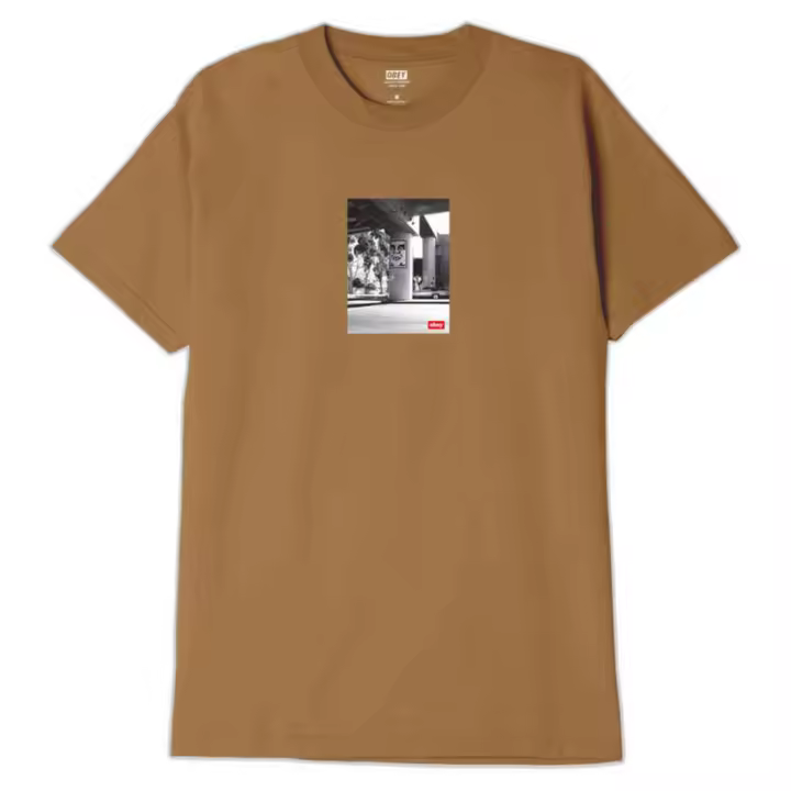Camiseta de Manga Corta Obey Urban Renewal para unisex en color marron - 1