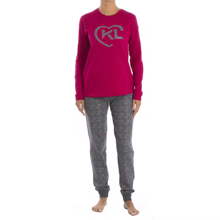 Kisses and Love-Pijama de Invierno Afelpado KLP2 para Mujer - 1