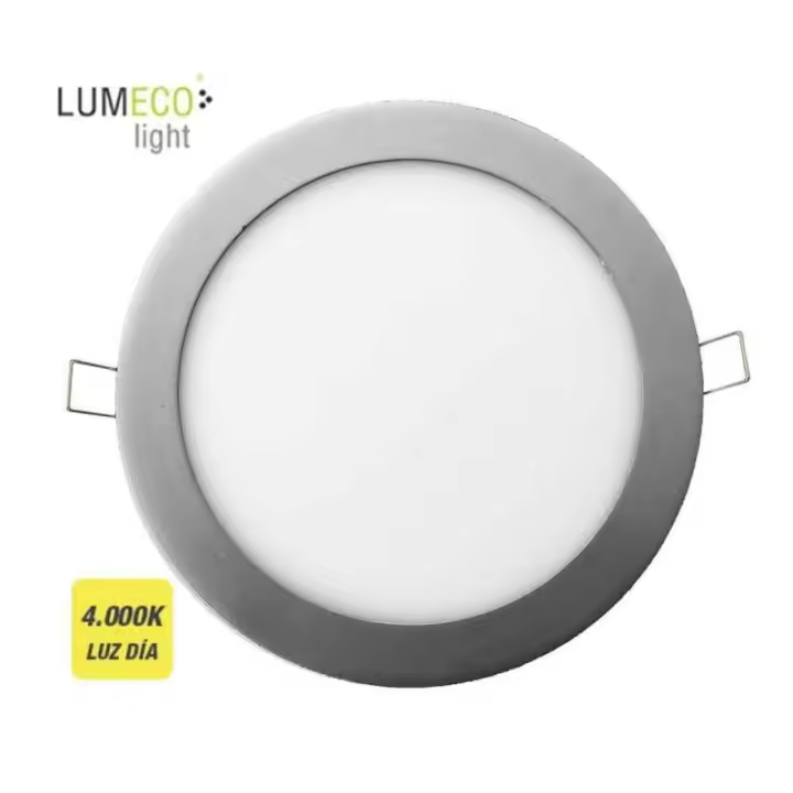 Edm Downlight LED Empotrable Redondo 20W 4000K 1500lm Cromo Mate Lumeco 31573 - Alto Rendimiento - 1