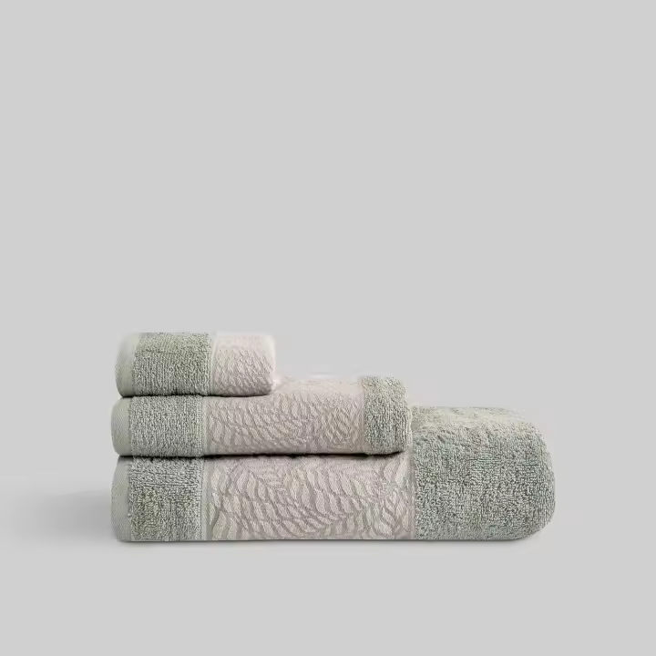 Juego Toalla Jacquard Delan Verde - 1
