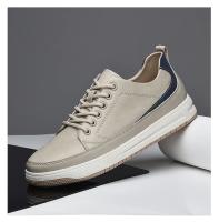 Zapatos De Cuero Para Hombre Con Alturas Aumentadas Suela De 6cm Casual Cómodos Elevador Comodidad Tamaño True Fit - details 21