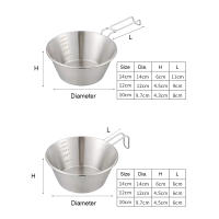 Bol De Acero Inoxidable Plegable Para Exteriores Camping Cocina Hiking Viaje Picnic Utensilio De Comedor No Desechable Originales En China - details 9