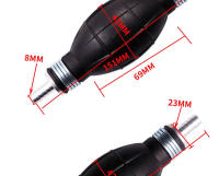 Bomba De Mano Para Combustible De Goma Y Aluminio Para Coche Barco Marina Fuera De Borda Transferencia De Aceite De Diesel Y Gasolina Disponibles En Tamaños 6mm/8mm/10mm/12mm - details 4