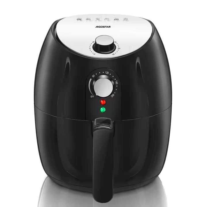 AIGOSTAR Freidora de Aire sin Aceite - 3.5L, Cesta Antiadherente Extraíble, Temporizador, 1500W. - 1
