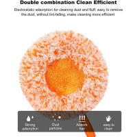 Juego De Mopas Rotativas 360° Con 4 Cabezas Intercambiables Microfibra Para Limpieza De Pisos Paredes Y Ventanas Herramientas De Limpieza Para El Hogar - details 3
