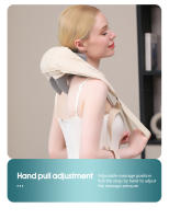 Masajeador eléctrico de cuello y hombros para el dolor Espinal, compresa caliente, masaje calmante, relajación muscular del cuello, chal de masaje - details 17