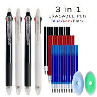 Juego De 3 En 1 De Bolígrafos Mágicos Con Tinta Erasable 0.5mm Negro/Azul/Rojo Material Plástico Para Escuela Y Oficina - details 0