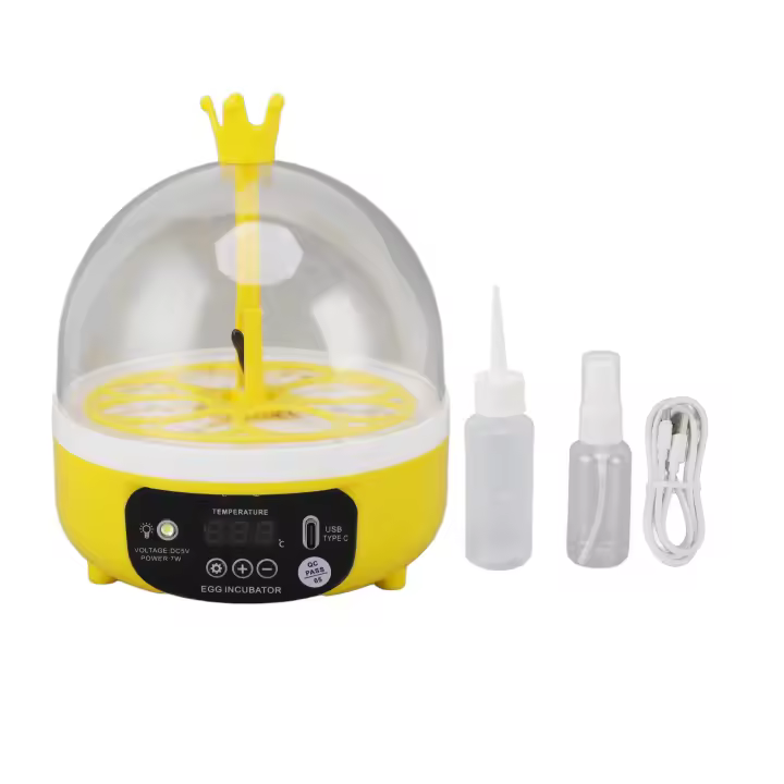 Incubador De Huevos Mini Para El Hogar Con Control Automático De Temperatura Y Humedad Máquina De Eclosionamiento De Pollos Pato Ganso 4 Casillas - 1