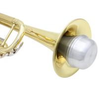 Accesorio De Práctica Para Principiantes Trumpet Universal Silenciador De Aluminio Plata Portátil Mute Corporal Recto - details 1