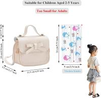 Bolso de hombro para niños Pequeños con mini billetera de Flores, Monedero pequeño - details 0