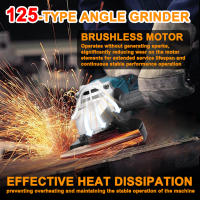 Grinder De Ángulo Eléctrico 125mm Motor Sin Escobillas Herramienta De Corte Y Polido Portátil Para DIY En El Hogar - details 1