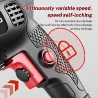 Taladro eléctrico multifunción con enchufe europeo, potente taladro de impacto, martillo eléctrico de velocidad infinitamente Variable,  herramientas eléctricas,Taladro eléctrico, Taladro eléctrico doméstico - details 8