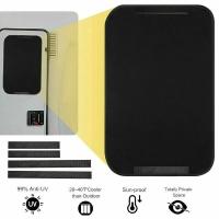 Cortinas Negras Para Motorhome Camper Caravana 16x25 Pulgadas Teléfono Negro De Bloqueo Solar Accesorios RV Decoración De Puerta De Entrada - details 2