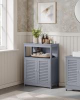Armario de baño con 2 puertas estilo persiana, organizador versátil, diseño rústico, cocina, dormitorio y salón - details 17