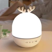 Lámpara De Noche LED Con Proyector De Estrellas Y Altavoz BT Rotativo Para Habitación De Niños Luz De Mesa Para Bebé Con Forma De DIY Incluye Bombillas - details 7