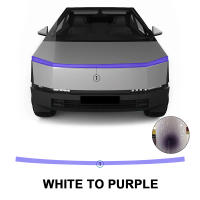 Película De Protección Para Faros Inteligente Photochromic PPF TPU Autoheal Anti-Arañazos Para Tesla Cybertruck 2024-Up Transparente a Negro/Morado - details 2