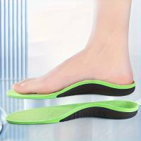Par De Plantillas Deportivas Absorbentes De Sudor 25.5/27.5cm Con Diseño De Corte Libre Para Zapatos Planos Y Deportivos Material EVA Ligero Y Transpirable Para Mujer - details 1