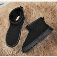 Botas De Invierno Elegantes Para Mujer Botas De Rodilla Y Tobillo Con Diseño De Luna Botas De Cuero Artificial Suela De Goma Talla Verdadera Para Adultos - details 17