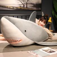 Juguete De Peluche Tiburón Gigante 60-130cm Almohada De Animal De Mar Regalo De Cumpleaños Para Niños Y Bebés Material Coton PP - details 9