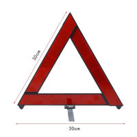 Triángulo Reflector Reflectante Para Coche Emergencia Despliegue Plegable Advertencia Seguridad Peligro Rojo Triángulo De Seguridad - details 12