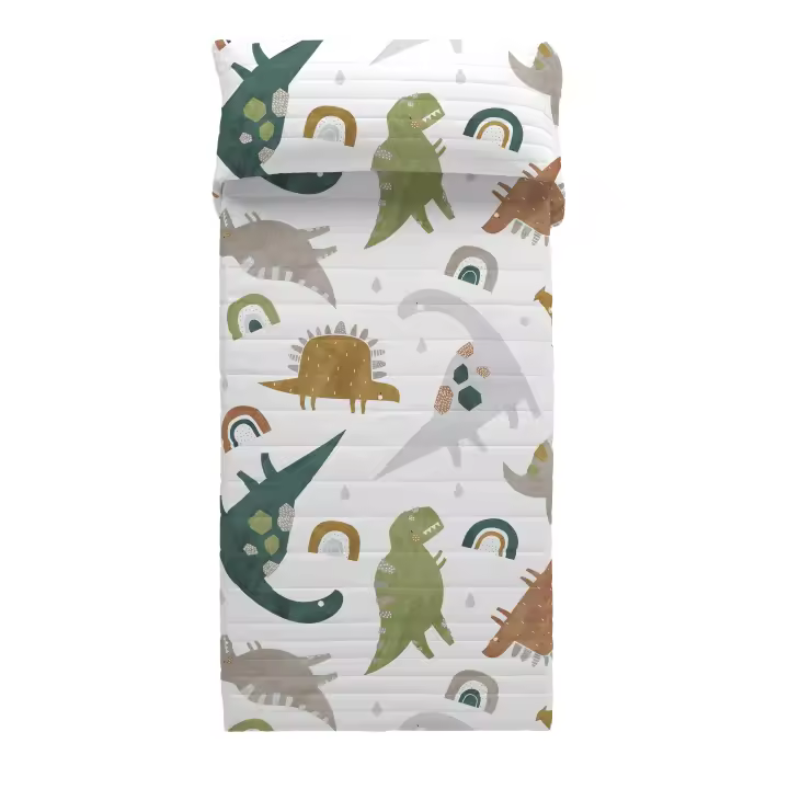 COLCHA BOUTI INFANTIL SAURIO NATURALS FABRICADO EN ESPAÑA - 1