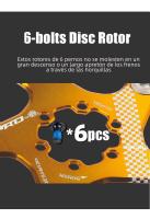 Freno De Disco Flotante IIIPRO Para Bicicleta De Montaña 6 Tornillos 140mm 160mm 180mm 203mm Accesorios De Bicicleta - details 9