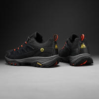 Zapatos De Senderismo Para Hombres HIKEUP De Cuero Suela De Goma Antideslizante Transpirables Malla Superior Tamaño 40-45 Color Negro Verde Caqui Gris - details 36