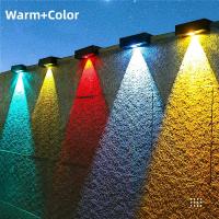 Luz Solar LED Exterior Super Brillante Impermeable Para Jardín Camino Paredes Escaleras De Pared Luces De Valla De Jardín Pasos Puerta De Acero Inoxidable Luz De Valla - details 5