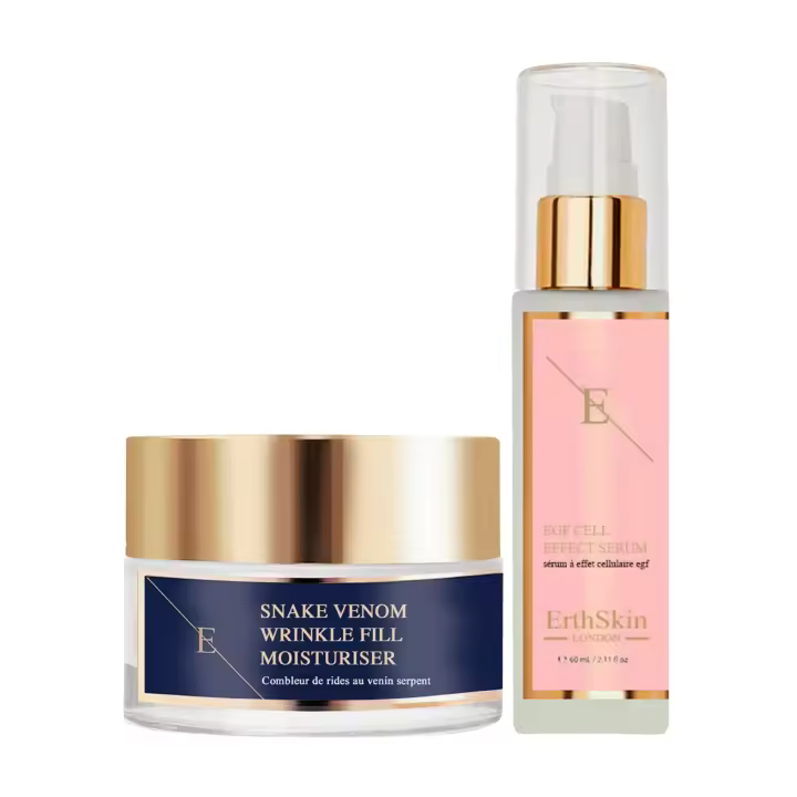 ErthSkin London Hidratante antiarrugas con veneno de serpiente 50 ml + Suero con efecto celular EGF 60 ml - 1