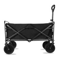 Carro de Mano Plegable Carrito de Playa y Transporte para Jardín Casa Almacén 4 Ruedas, todoterreno. - details 1