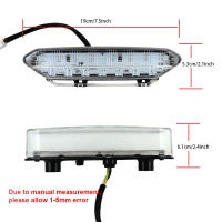 Luz Trasera De Freno LED Para ATV Yamaha YFZ 450 2006-2009 Lente Smoked Transparente Material ABS Pieza De Repuesto De Motocross - details 7