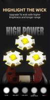 Linterna De Poder Superficie Recargable Tríptico Monstruo Mini Luz De Exterior Portátil Con Alcance Longo Potente - details 1