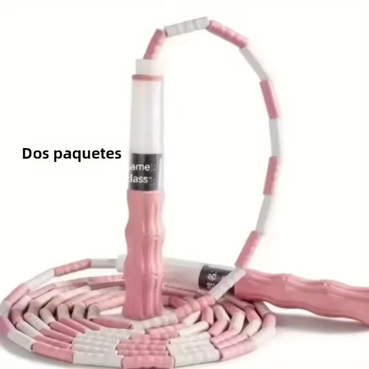 Bamboo Jump Rope 2.8M PVC Suave Con Cuentas Para Principiantes Adultos Y Niños Fitness Sin Enredos Training De Cardio - 1