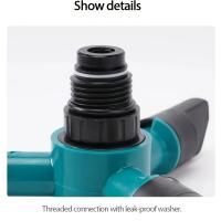 Riega Automático Giratorio De 360 Grados Con Boquilla Ajustable Para Jardines Y Prados Inserción En Suelo Tipo Dial - details 5