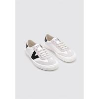 victoria OLMO BAREFOOT EFECTO PIEL & SERRAJE Deportivas Planas Unisex Blanco - details 0