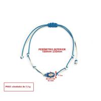 Pulsera De Encanto De Mano De Fatima Hamsa Ajustable Para Hombres Y Mujeres Joyería De Moda Pulsera De Ojo Turco Tejida - details 5