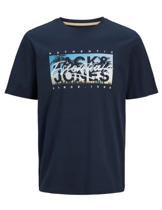 Camiseta Jack&Jones Colton marino manga corta para hombre - 1