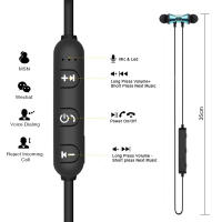 Auriculares inalámbricos con Bluetooth y micrófono, audífonos intrauditivos deportivos estéreo para música - details 5