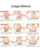 Cinturón De Recuperación Postparto 3 En 1 Corset Ajustable Para Mujeres Embarazadas Modelador De Cintura Y Abdomen Material Nylon Poliéster Algodón - details 11