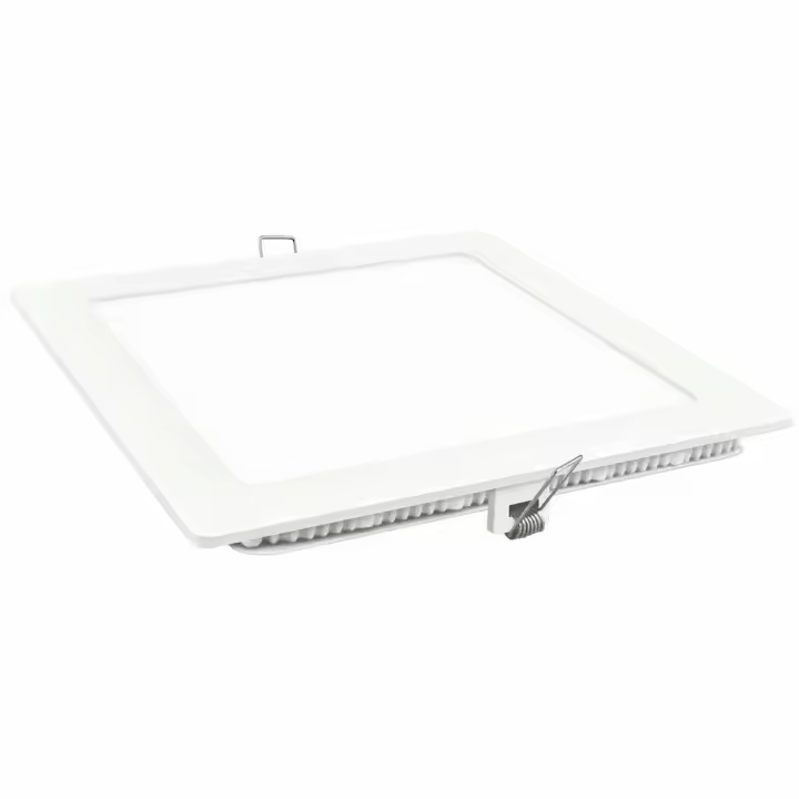 DOWNLIGHT LED QUADRADO BRANCO MATEL 9W QUENTE - 1