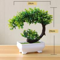 Planta Artificial De Bonsái Pequeña Para Decoración De Hogar Y Hotel Arbol Falso De Flores Fake Plants Potted Ornaments Para Baño Y Jardín DIY - details 9