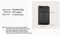 Bolso De Hombro Casual Para Mujer Yogodlns De Cuero PU Multifuncional Mensajero Bandolera Con Cierre De Flap Bolso Para Dama - details 0