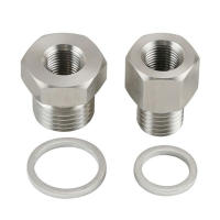 Adaptador De Conector Para Sensor De Presión De Aceite De Motor M12x1.5 a 1/8 NPT Con Washer M16x1.5 a 1/8 NPT Para LS Swap - details 13