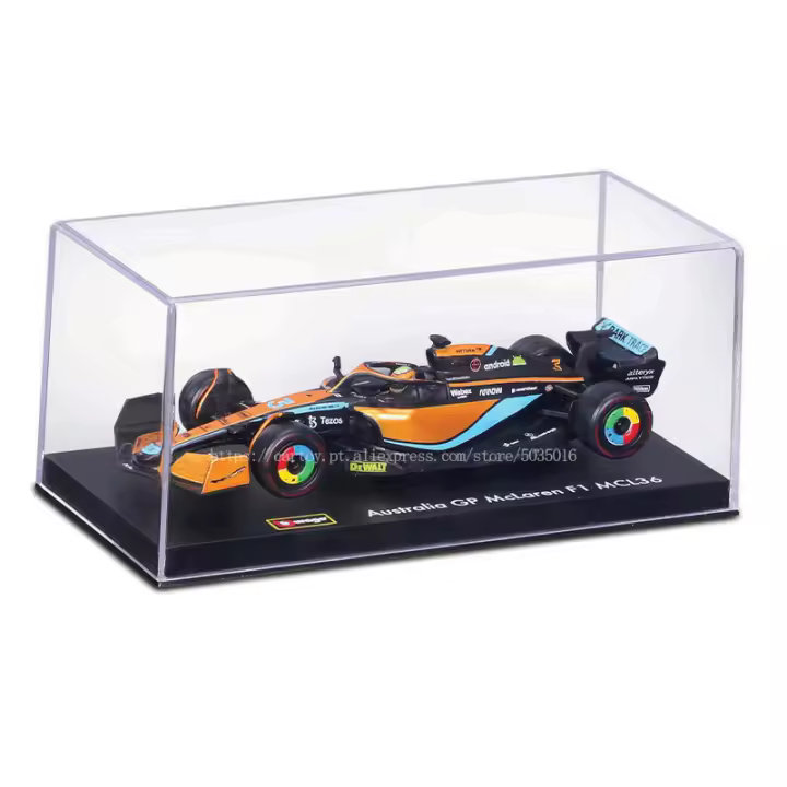 Bburago 1:43 Coche De Juguete De Aleación Modelo F1 McLaren MCL36 2022 Lando Norris #4 Daniel Ricciardo #3 Diecast Coche De Colección Sin Batería Para Mayores De 14 Años - 1