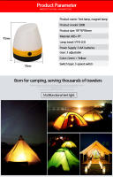 Lámpara De Camping LED Portátil Con Base Magnética Luz Exterior Para Tiendas De Campaña Y Emergencias Fuente De Luz Batería - details 1