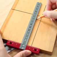 Regla De T En Aleación De Aluminio Con Impresión Láser Metríca Regla De Dibujo Compañera De Seto De Rectángulos 170MMx85MM Para Arquitectos - details 3