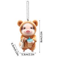 Colgante Decorativo De Cerdo Acrílico 2D Interesante Para Llaveros Y Amigos Regalo Divertido Y Moderno De Animal - details 12