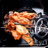 Juego De Hachís Para Barbacoa En Acero Inoxidable Con Palas Para Pollo Para Horno De Rostizado DIY Herramientas De Cocinar Al Aire Libre Y Camping - details 5